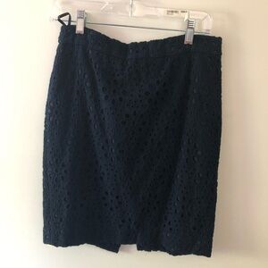 J. Crew Eyelet The Pencil Skirt